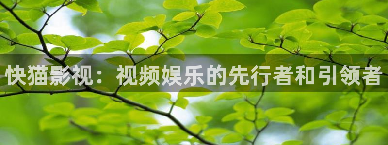 超碰97人人干：快猫影视：视频娱乐的先行者和引领者
